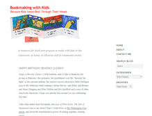 Tablet Screenshot of bookmakingwithkids.com